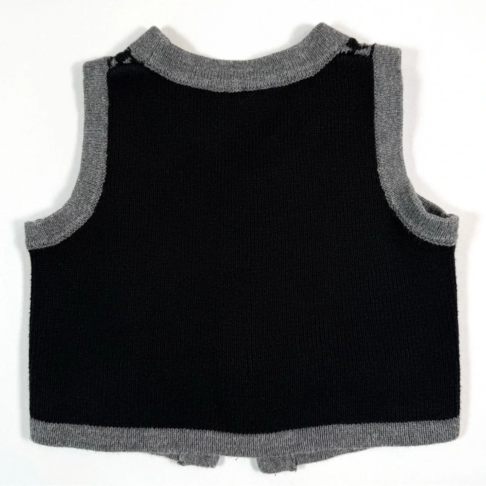 GYMBOREE Baby Boys Sweater Vest 6-12m Dressy Cap Houndstooth Preppy Classic 2014